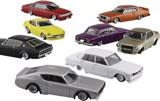 AOSHIMA Skynet Blind Toy Diecast Mini Car Grachan Collection 12 предметов BOX 1/64 Part.15