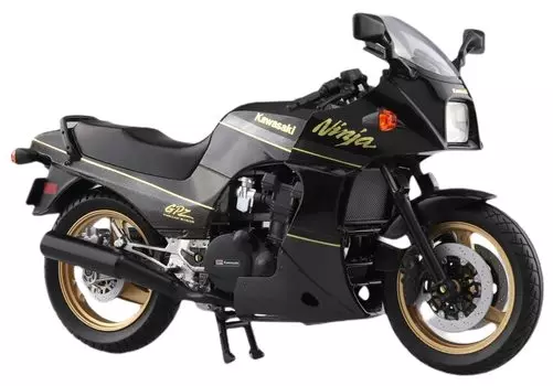 AOSHIMA Skynet Completed Bike Kawasaki GPZ900R 1/12 Black/Gold