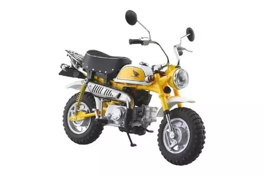 AOSHIMA Skynet Завершенный мотоцикл Honda Monkey Plasma Yellow 1/12 жёлтый