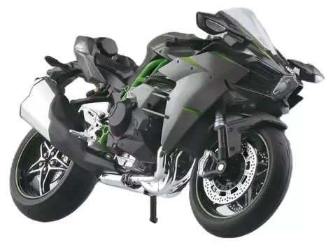 AOSHIMA Skynet Завершенный мотоцикл Kawasaki Ninja H2 CARBON 1/12 19