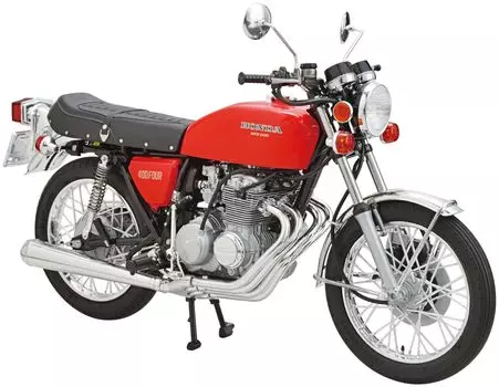 AOSHIMA The Bike Series Honda CB400F CB400FOUR 1974 Пластиковая модель Литье Цвет 1/12 № 3