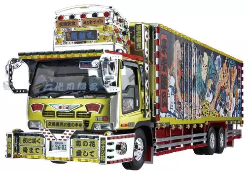 AOSHIMA The Dekotora Series Second Generation Dokurakumaru Plastic Model 1/32 No.2