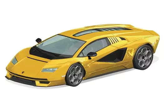 AOSHIMA The Snap Kit Series Lamborghini Countach LPI желтая пластиковая модель 1/32 800-4 цветовая кодировка 19-C