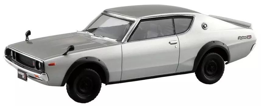 AOSHIMA The Snap Kit Series Nissan C110 Skyline Silver Пластиковая модель 1/32 GT-R Цветовая кодировка 18-A