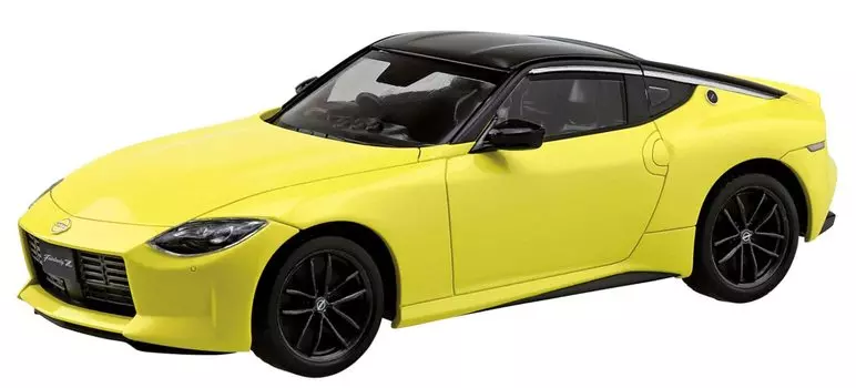 AOSHIMA The Snap Kit Series Nissan RZ34 Fairlady Z Ikazuchi Желтая пластиковая модель 1/32 Цветовая кодировка 17-A