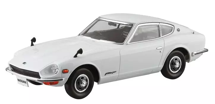 AOSHIMA The Snap Kit Series Nissan S30 Fairlady Z White Color Coded Plastic Model 1/32 13-A