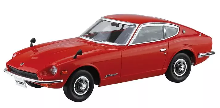AOSHIMA The Snap Kit Series Nissan S30 Fairlady Z Red Color Coded Plastic Model 1/32 13-B