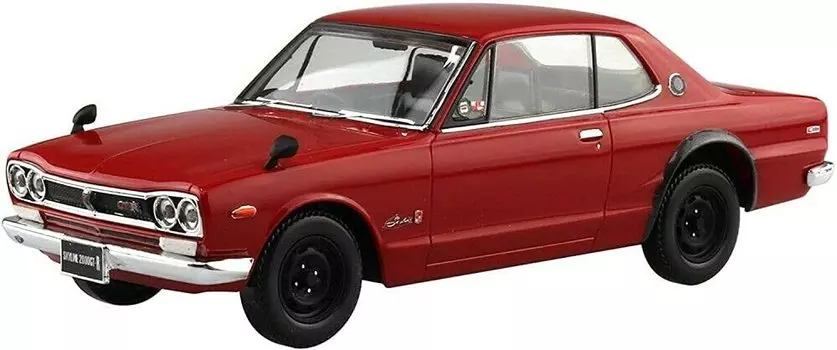 AOSHIMA The Snap Kit Series Nissan Skyline Red Пластиковая модель 1/32 2000GT-R Цветовая кодировка 09-C