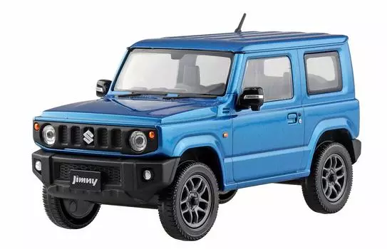 AOSHIMA The Snap Kit Series Suzuki Jimny Bliss Blue Metallic Color Coded Plastic Model 1/32 08-C