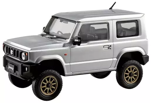 AOSHIMA The Snap Kit Series Suzuki Jimny Custom Wheel Silver Пластиковая модель 1/32 (Шелковистый металлик) Цветовая кодировка № 08-SP4