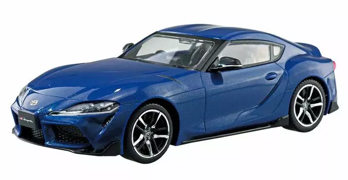 AOSHIMA The Snap Kit Series Toyota GR Supra Deep Blue Metallic Color Coded Plastic Model 1/32 10-E