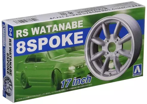 AOSHIMA The Tuned Parts Series RS Watanabe 8 спиц 17 дюймов пластиковые детали модели 1/24 № 4