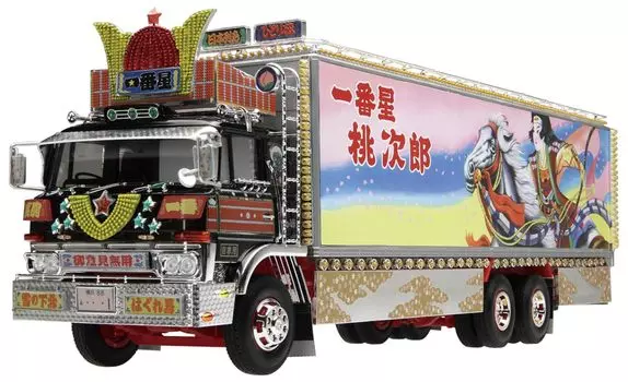 AOSHIMA Truck Guy Series Ichibanboshi One Man Momojiro Пластиковая модель 1/32 № 4