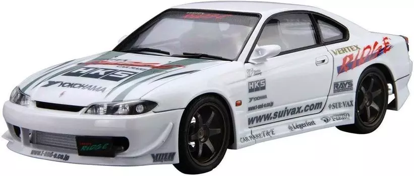AOSHIMA Тюнингованная автомобильная серия Nissan VERTEX S15 Silvia 1999 Пластиковая модель 1/24 № 8