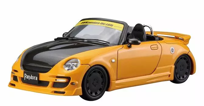 AOSHIMA Тюнингованная серия автомобилей Daihatsu PANDORA TYPE887 EVOII L880K Copen 2002 Пластиковая модель 1/24 № 51