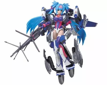 AOSHIMA VFG Macross Frontier Super Messiah Clan Высота клана 155 мм пластиковая модель VF-25G приблизительно. Цветовая кодировка MC-07 синий