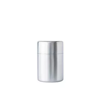 Aoyoshi CASUAL PRODUCT Банка для чая из нержавеющей стали матовая 150 г 510137 Матовое серебро