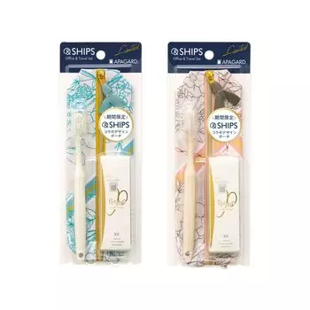 APAGARD APAGARD x SHIPS Office Travel Set 1 шт. Портативная отбеливающая зубная щетка Premio 20 г 1 эко-зубная щетка не может быть выбрана & + *Цвет (квазилекарство)