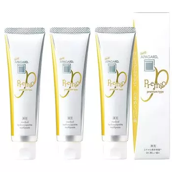 Apagard Premio 105г набор Увеличенный тип Содержит наночастицы Отбеливающий 3-х частей [Оптовая закупка] лечебный гидроксиапатит