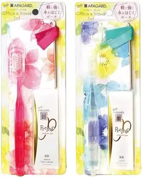 APAGARD Premio Office Travel Set Отбеливающая зубная паста 20 г 1 флакон выбрать нельзя 2 шт. ассорти [Квази-лекарство] & + *Цвет розовый/голубой