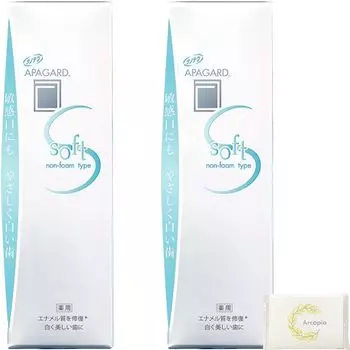 Apagard Soft 80 г x 2 Ko Sangi Отбеливающая зубная паста Гипоаллергенная Мягкая Мятная Отбеливающая Оригинальная Салфетка Включена Пробная Для Регулярного Использования Непенящаяся