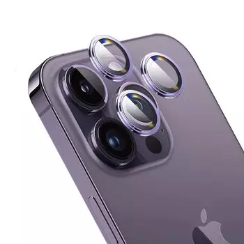 Apapeya iPhone 14 14 Pro Max Защитная линза камеры из алюминиевого сплава AR Прозрачная ультратонкая камера Выпуклая защита от царапин Интегрированная защита от передержки