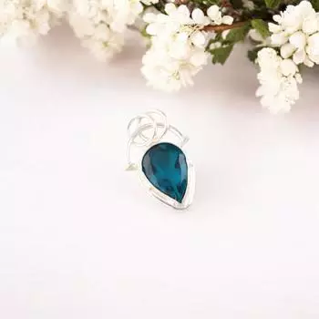 Apatite Gemstone 925 Sterling Silver Jewelry Handcrafted Pendant 1.01 For Women PP-56-5