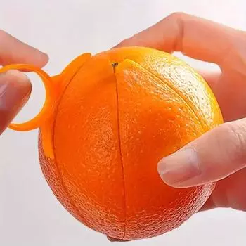 Апельсиновая чистка, Пластиковая апельсиновая чистка, Простая лимонная чистка, Грейпфрутовая чистка, Креативный резак, Апельсиновая чистка с кольцевой ручкой, 1PC