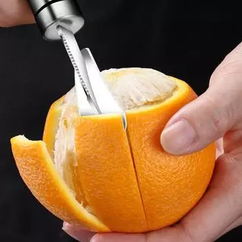 Апельсиновая овощечистка из нержавеющей стали для лимона и апельсина, практичная открывалка для фруктов и грейпфрута, кухонные гаджеты для бытовых нужд