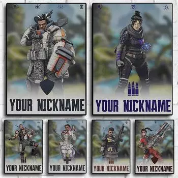 Apex Legends видеоигры персонажи принты постеры для комнаты гостиная игровая комната стены книги по искусству домашний декор холст картины фотографии подарки 21x30cm No Frame