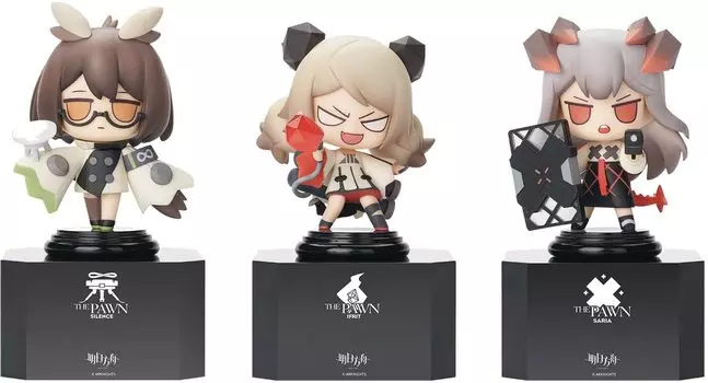 APEX Серия шахматных фигур 2-е издание ПВХ АБС Раскрашенная полная фигурка Коробка Arknights Без масштаба и 3 штуки