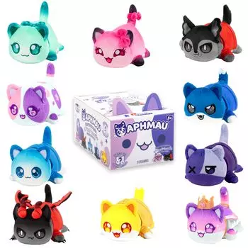 Aphmau 6 MeeMeow Mystery Plush - Серия 6 Игровой канал YouTube Blind Box 1 из 10 Друзья MeeMeows Официальные товары