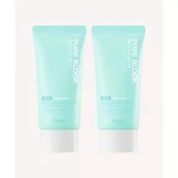 Apieu 2 шт Pure Block Aqua Sun Gel Ex Ex 50 мл FREE
