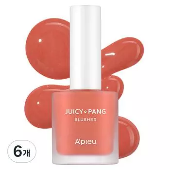 APIEU Juicy Pang Water Blusher 8g, Hongsinalhaehanani, 6 pcs.