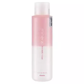 APIEU Mineral Lip & Eye Remover 250 мл Большая емкость (Сладкая роза), 1 единица