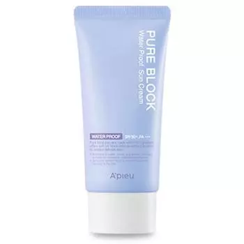 APIEU Pure Block Натуральный водостойкий солнцезащитный крем SPF50+ PA+++, 1 единица Популярная корейская косметика