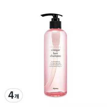 APIEU Raspberry Vinegar Hair Shampoo, 500ml, 4 pcs.
