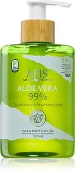 Apis Natural Cosmetics Интенсивно увлажняющий гель с алоэ вера для лица, тела и волос TU прозрачный