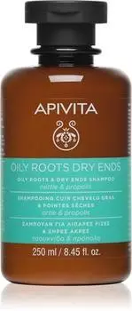 Apivita Oily Roots & Dry Ends Shampoo Shampoing Pour Cuir Chevelu Gras Et Pointes Sches TU прозрачный