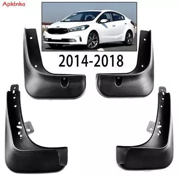 APKTNKA Для Kia Cerato Forte K3 EX LX 2017 2018 Брызговики Брызговики Грязные ловушки Fender Передние и задние брызговики