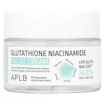 APLB, Глутатион Ниацинамид, Крем для лица, 1,86 жидких унций (55 мл)