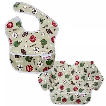 Aplum нагрудник для детского питания базовый + комплект с длинными рукавами, 010, 1 комплект