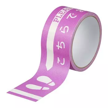 APM Japan PleaseWaitHere Направляющий дисплей Печатная самоклеящаяся лента 50 мм x 9 м Набор из 3 шт. Пожалуйста, подождите здесь (розовый)