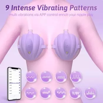 APP Control Вибратор для сосков Носимые соски Массаж груди Секс-игрушки для женщин Женская точка G Сосание сосков Стимуляция БДСМ Игрушки