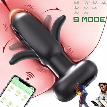 APP Tapping Массажер Простаты Вибрирующий Анальная Пробка Анальный Вибратор Беспроводной Пульт Дистанционного Секс-Игрушки для Мужчин Анальный Фаллоимитатор для Женщин APP