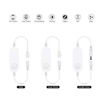 APP To Dim Adjust LED Strip Brightness LED Dimmer Switch Work for Zigbee Tuya Smart Life LED Light Accessory DC12V -24V