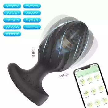 APP Wireless Control Anal Vibrator Prostate Massager Male Masturbator Waterproof Rechargeable Anal Stimulation Butt Plug Vibrator Sex Toy For Men