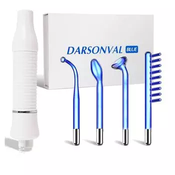 Аппарат Дарсонваль, высокочастотный аппарат для лица, неоновые аргоновые палочки для удаления морщин, прыщей, массажер для лица Дарсонваль для волос EU Plug