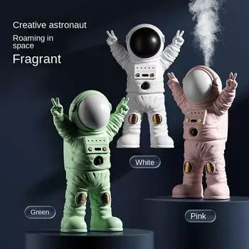 Аппарат для ароматерапии в форме атмосферного астронавта, с датчиками человеческого тела, с ночной подсветкой, перезаряжаемый через Type-C, портативный empty bottle зелёный