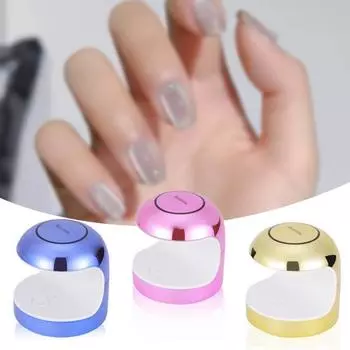 Аппарат для фототерапии ногтей, двойной источник света, быстрая сушка, 18 Вт, УФ-светодиодная лампа, мини-портативная сушилка для геля и лака для ногтей для маникюрного салона розовый